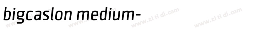 bigcaslon medium字体转换